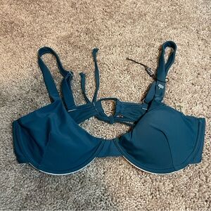 Teal Underwire Bathing Suit Top